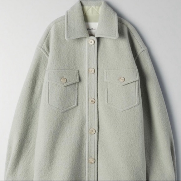 Wilfred Light Gray Wool Jacket - Picture 1 of 6